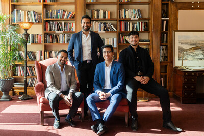 From left to right, Sashien Godakandae (CEO, Enigmatic Group), Daniyal Zafar (president, Enigmatic Group), Bryan Giron (CEO, Surgo Studios), Alexei Dela-Cuesta (COO, Surgo Studios) (CNW Group/Enigmatic Group of Companies)
