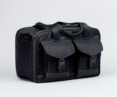 X-Air Duffel in black X-Pac + black full-grain leather
