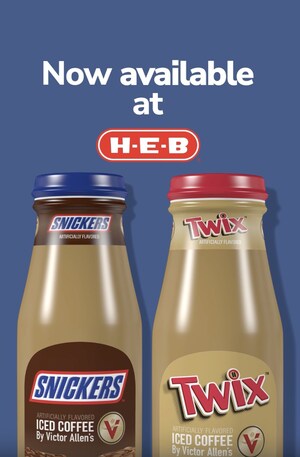 NEW Victor Allen's® SNICKERS™ & TWIX™ Iced <em>Coffee</em> Expands Distribution to H-E-B