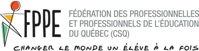 Logo de la FPPE-CSQ (CNW Group/Fdration des professionnelles et professionnels de l''ducation du Qubec (FPPE-CSQ))