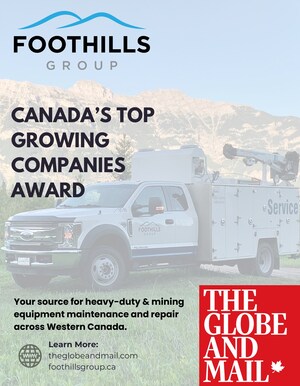 Foothills Group Earns Coveted Spot on The Globe and Mail's Top Growing Companies List 2023