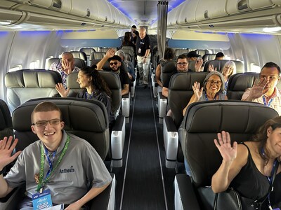 ONT and Alaska Airlines co-hosted the Alaska Airlines Disability Flight Experience on Saturday, October 7, featuring the ‘Xáat Kwáani’ (Salmon People) aircraft.