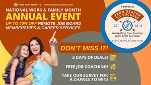 Virtual Vocations' 8th Annual National Work and Family Month Event Focuses on a Holistic Remote Job Search