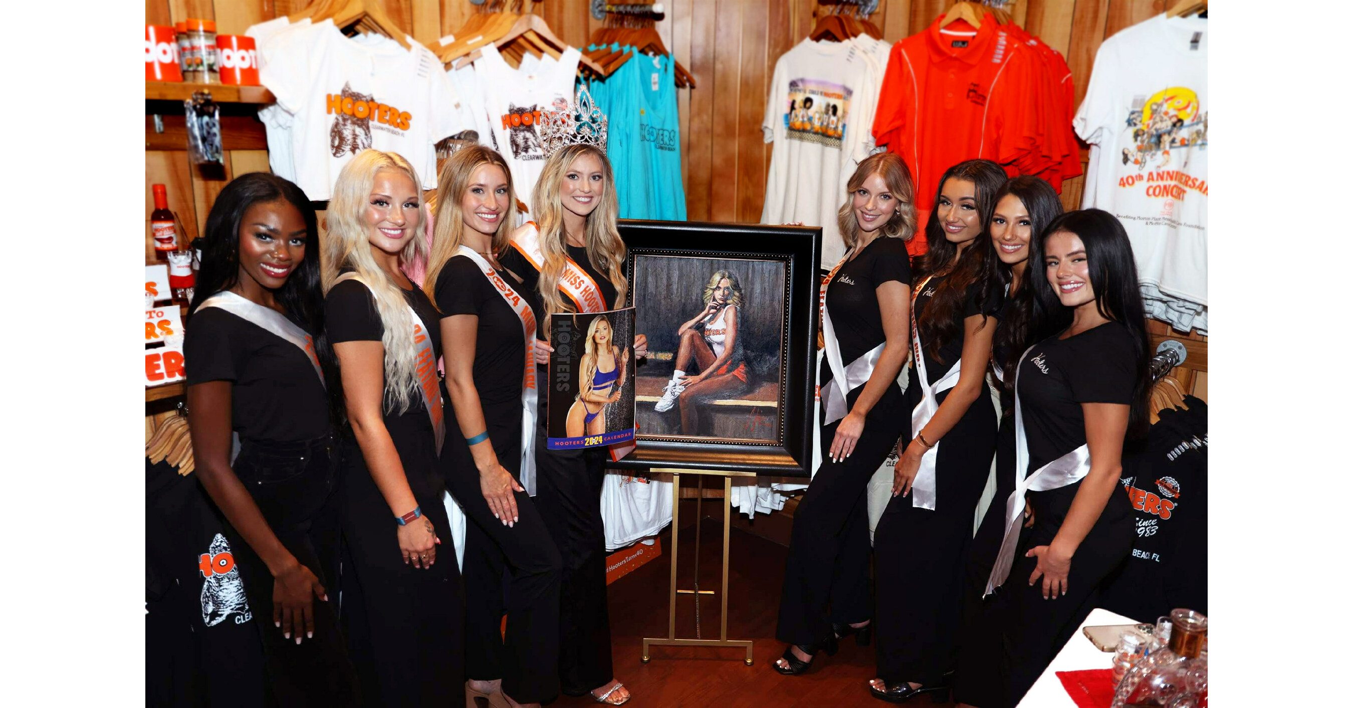 2024 Hooters Calendar Celebrates 40 Years of the World Famous Hooters Girl