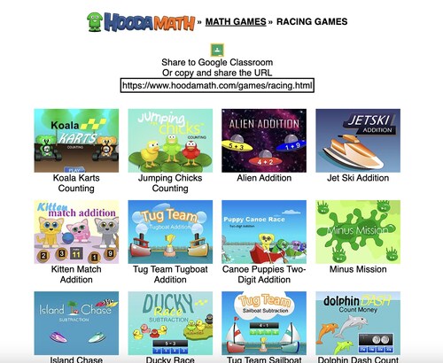 Math Racing Games
