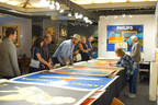 Patrons shop at the Chicago Center for the Print exhibitor booth