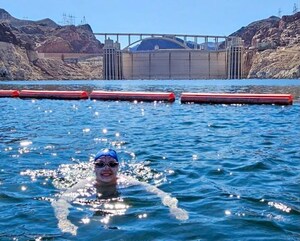 She Did it!! Ultra Marathon Swimmer Sarah Thomas Completes Swim Across Lake Mead Swimming 47.5 Miles to Make Waves to Fight Cancer for Swim Across America