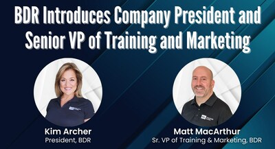Business Development Resources (BDR) has named Kim Archer president and Matt MacArthur senior VP of training and marketing to support the company’s continuing mission to empower HVAC, plumbing, and electrical business owners and their teams for growth and success.