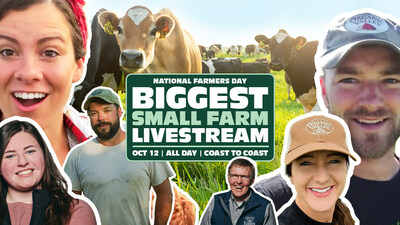 Organic Valley Hosts the World’s Biggest Small Organic Farm Livestream to Celebrate National Farmers Day on October 12.