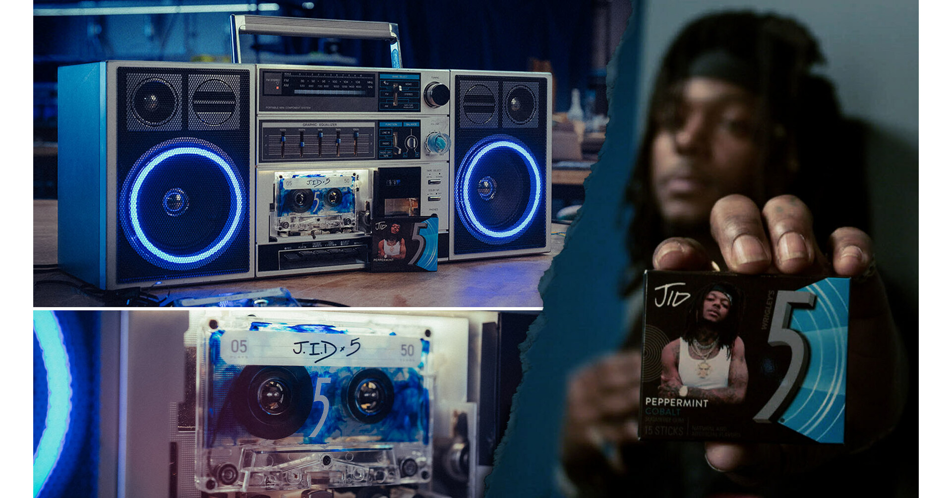 5 Gum® Teams Up With J.I.D to Release Exclusive Track Available on Only 5  Boomboxes in the World in Celebration of the 50th Anniversary of Hip Hop
