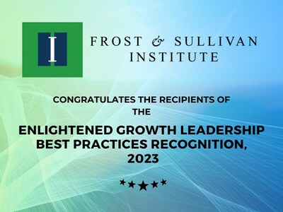 Frost & Sullivan Institute takes immense pleasure in congratulating all the winners of the 2023 Enlightened Growth Leadership Awards for their outstanding contributions to their respective industries and society at large.