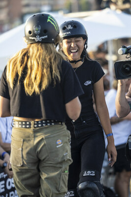 Monster Army Rider Cocona Hiraki Takes First Place in Women’s Skateboard Park at the 2023 World Park Skateboarding Championships in Rome, Italy