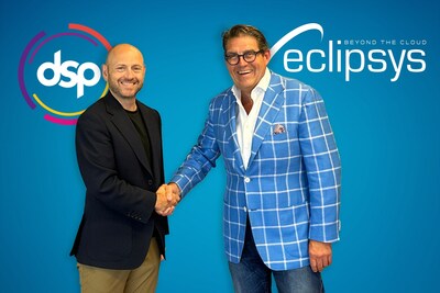 Simon Goodenough, CEO of DSP UK, and Michael Richardson, CEO of Eclipsys Solutions Inc in Canada. (CNW Group/Eclipsys Solutions)