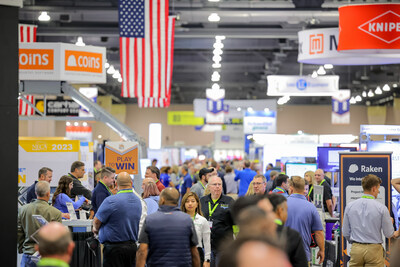 Packed show floor at NECA Philadelphia 2023 Convention & Trade Show. (PRNewsfoto/National Electrical Contractors Assoc Inc.)