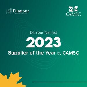 Dimiour Recognized as the 2023 Supplier of the Year by CAMSC