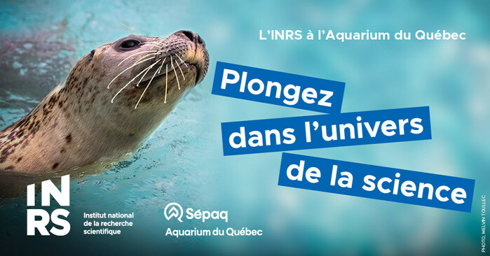 En octobre, explorez la conservation des écosystèmes aquatiques en participant aux ateliers organisés par l’INRS, à l’Aquarium du Québec. (Groupe CNW/Institut National de la recherche scientifique (INRS))