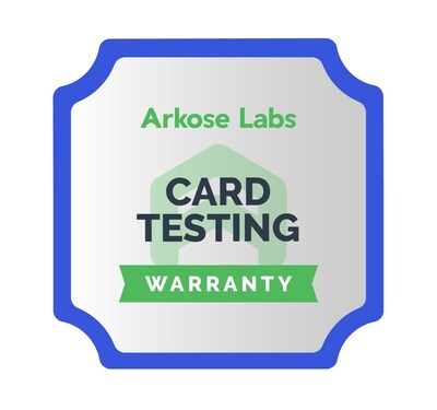 Arkose Labs offers industry first Card Testing Warranty.