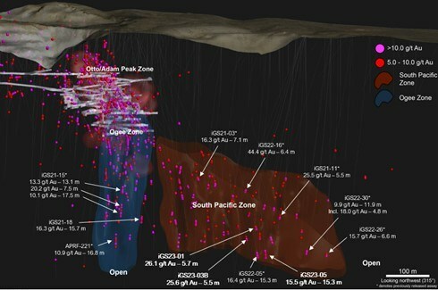 Figure 1 – Long Section View (CNW Group/i-80 Gold Corp) Figure 1 – Long Section View (CNW Group/i-80 Gold Corp)