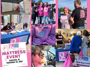 United Breast Cancer Foundation's Mattress and Pink Bag Event Gifts Tempur-Pedic® Mattresses and other helpful items to Breast Cancer Patients and Survivors