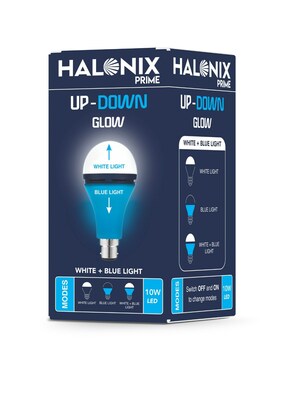 Halonix - Up-Down Glow LED Bulb (White & Blue Light)