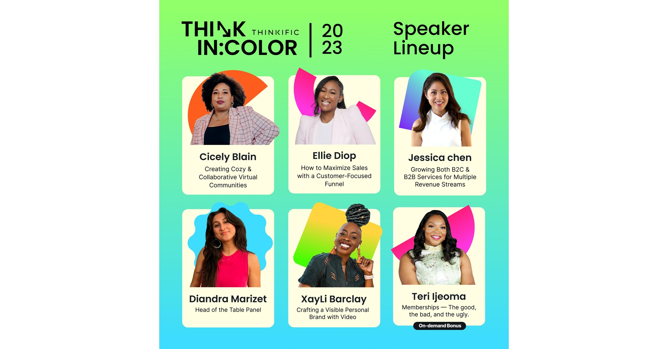 Thinkific Announces Think in Color Los Angeles a Live, InPerson