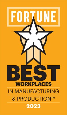 2023 Fortune Best Workplaces in Manufacturing & Production