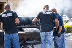 Jackson Police Officers grilled hamburgers and hotdogs for the walkers and residents Saturday, Sept. 30, 2023.