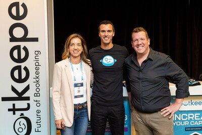 AI Unchained 2023. Tara Seppa, National Director for Startups & Digital Native Growth with Google Cloud; Enrico Palmerino, CEO at Botkeeper; Ben Royce, Business Development for AI Services with Google Cloud.