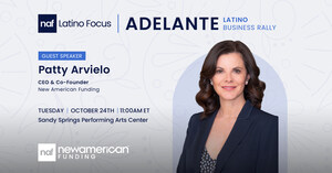 New American Funding Co-Founder &amp; CEO Patty Arvielo to Keynote at Adelante Latino Business Rally in Atlanta