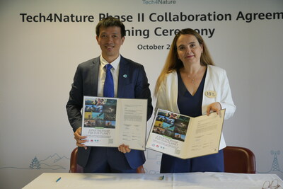 IUCN y Huawei firman el acuerdo de colaboración para la fase II de Tech4Nature