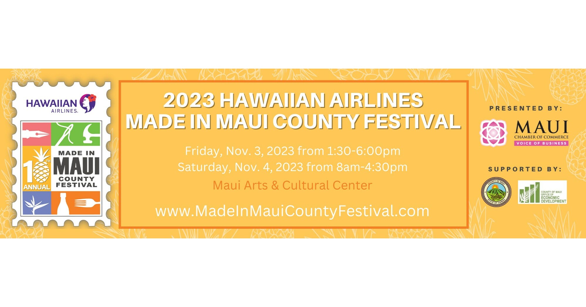 10th Annual Hawaiian Airlines Made in Maui County Festival A Global