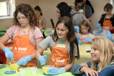 Enfants participant au laboratoire pour enfants BASF (Groupe CNW/BASF Canada)
