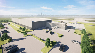 Jet Linx Aviation's New Flagship Private Terminal at Eppley Airfield, Omaha.