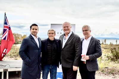From left: Zeeshan Syed, President, Avalon Advanced Materials, Inc., François-Philippe Champagne, Minister of Innovation, Science and Industry, Jim Jaques, Chief Administrative Officer, Avalon, Marcus Powlowski, Member of Parliament, Thunder Bay-Rainy River. (CNW Group/Avalon Advanced Materials Inc.)