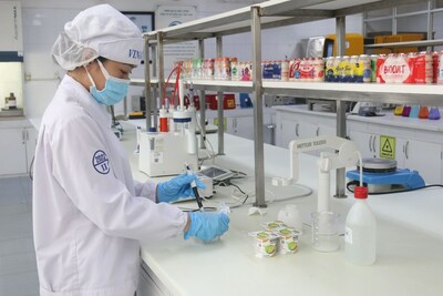 Vinamilk's durian yogurt products are being researched and produced specifically for the Chinese market