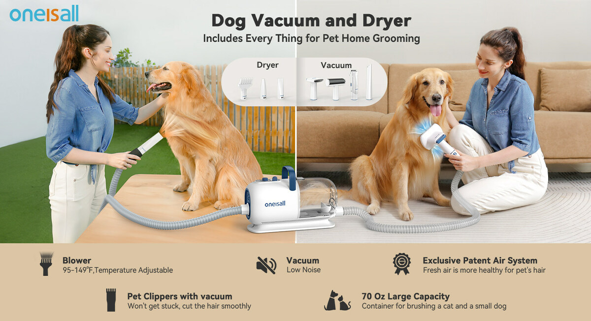 How to Save Time and Money on Expensive Pet Grooming? Oneisall Unveils a 3-in-1 Vacuum Cleaner, High-Speed Blower, and Pet Clippers - Vimarsana News
