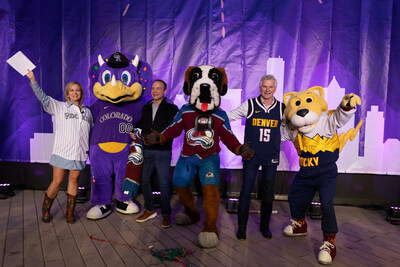 Southwest Airlines® celebrates the Denver Nuggets (right), and the Colorado Avalanche (center) as they join the Colorado Rockies (second from left) on the airline’s Denver-area sports roster.