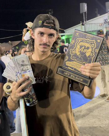Monster Army Rider Jake Yanko from Florida Takes First Place in Cariuma Concrete Jam