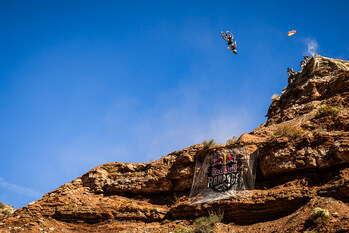 Monster Energy’s Cam Zink Takes First Place in the 2023 Red Bull Rampage Contest in Virgin, Utah