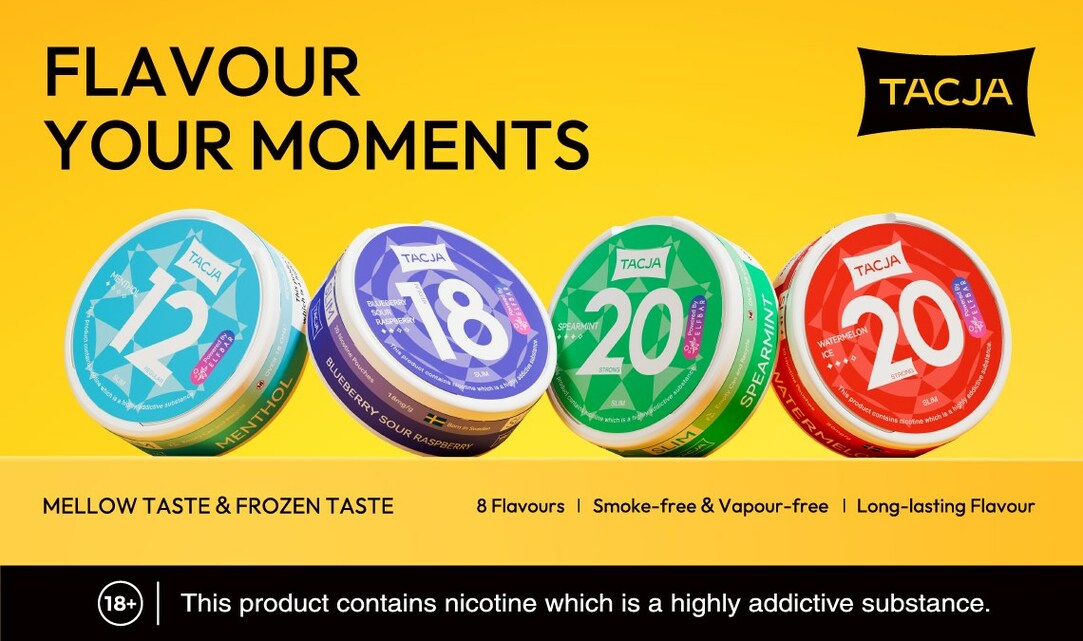 european chewing tobacco brands TACJA brings nicotine pouch to Europe