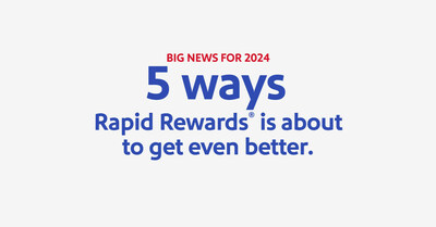 Southwest Airlines Announces New Enhancements to its award-winning Rapid Rewards Program