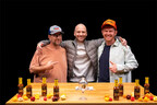 Smokin' Ed, Sean Evans & Noah Chaimberg with Pepper X hot sauce The Last Dab by Julian Bracero