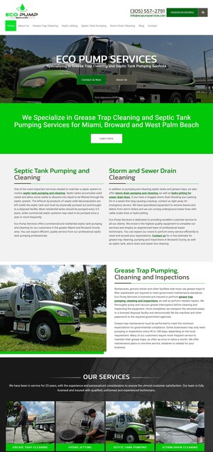 Miami/Fort Lauderdale Septic Tank Service and Grease Trap Cleaning Contractor Eco Pump Services is Recognized as a 2023 Top Client Rated Contractor
