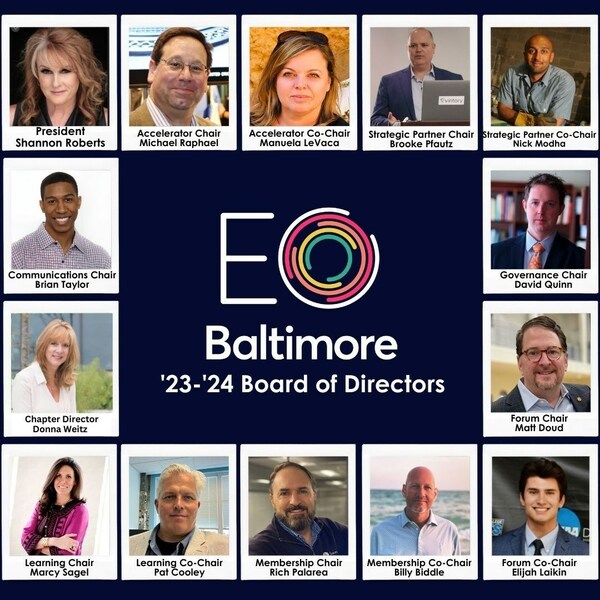 Entrepreneurs' organization (eo) baltimore announces '23-'24 board of directors