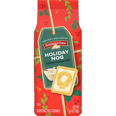 New, limited-edition Pepperidge Farm Holiday Nog.