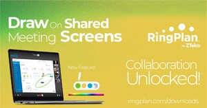 Unlocking True Virtual Collaboration - Draw on Shared Screens During Live Video Meetings with RingPlan Meet