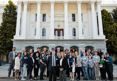 Donate Life California Advocates with Assemblywoman Jacqui Irwin (D-Thousand Oaks in front of the California State Capitol