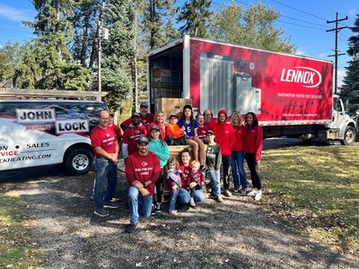 John Lock Air Conditioning & Heating Service Inc. partnered with Feel The Love to donate HVAC equipment to a deserving homeowner.