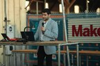 The Stark Drones founder speaking at Maker Faire