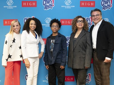 Chips Ahoy! and the Boys & Girls Clubs of America hosted a panel discussion. Panelists included (left to right) Natali Johnson, Director of Communications, The High Museum of Art; Camille Bridges, Brand Manager, Chips Ahoy!; Langston Howard, Boys & Girls Club of America member and fashion designer; Ruth E. Carter, two-time Academy Award winning American film costume designer and Boys & Girls Club alumna, and Karl Kaiser, SVP of Marketing & Communications
at Boys & Girls Clubs of America.
